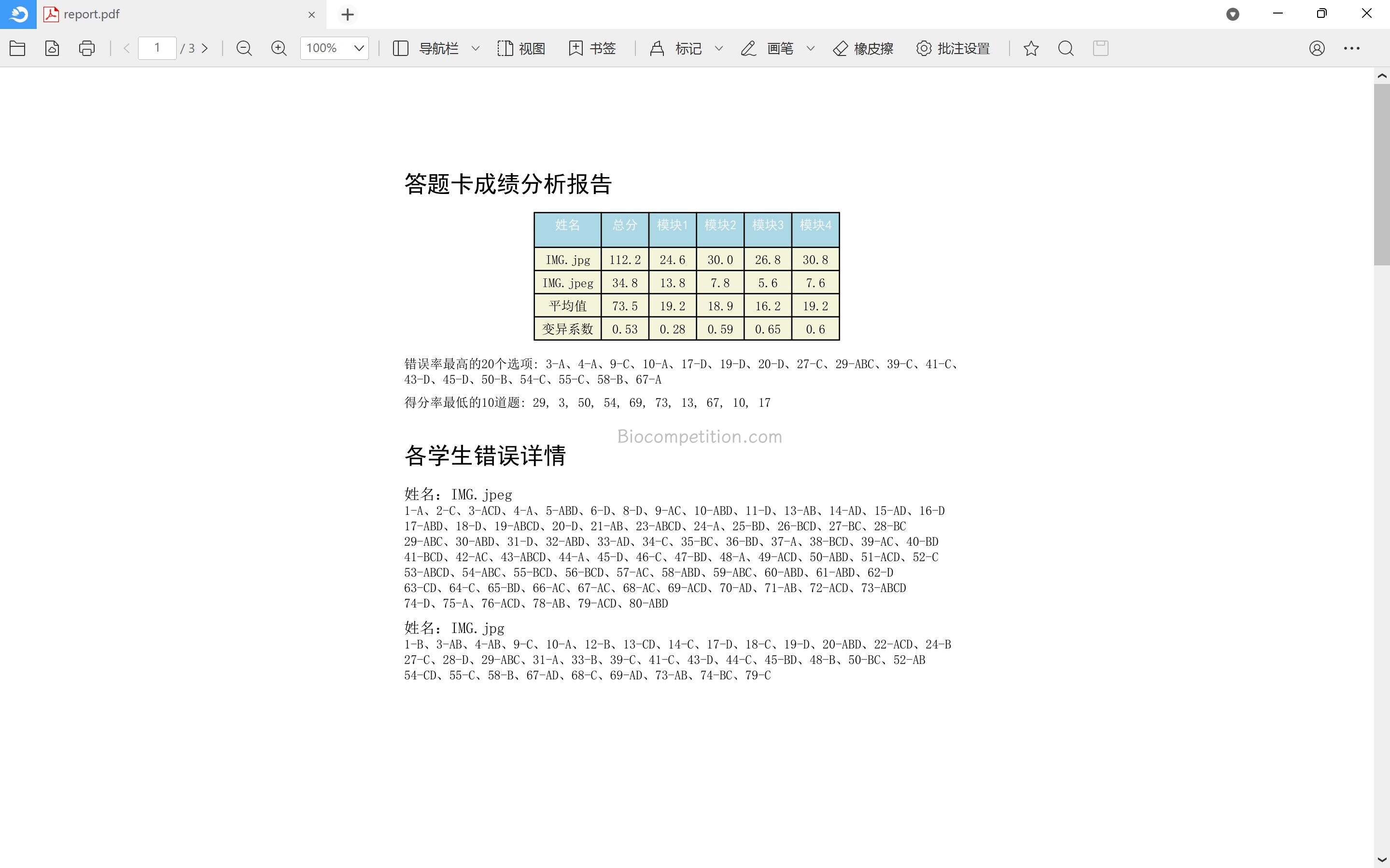 pdf报告